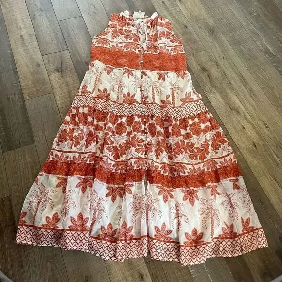 Johnny Was Maelle Sleeveless
Tiered Midi Dress size S - Picture 1 of 7